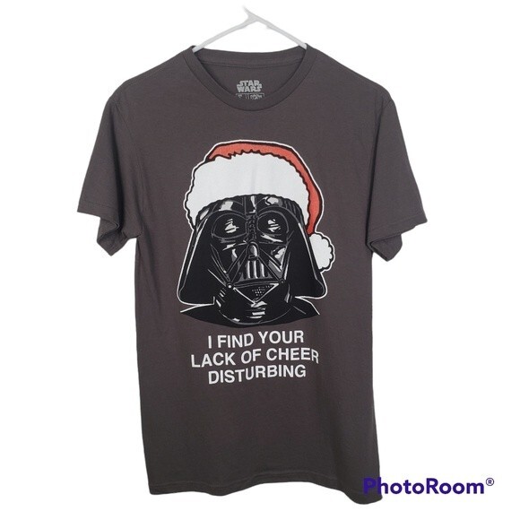 NWT Star Wars Darth Vader Christmas Tee Sz Sm - Picture 1 of 5
